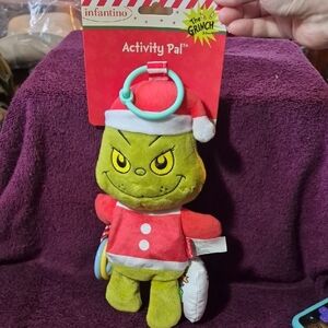 Infantino Grinch Activity Baby Toddler Toy - Green and Red Dr Seuss
